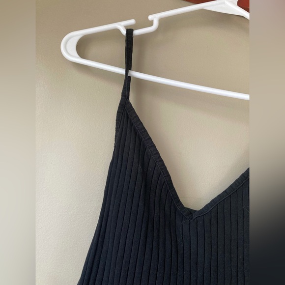 H & M Divided Black V Neck Crop Top L - Picture 3 of 6